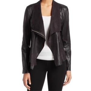 Calvin Klein Faux Leather Suede Moto Jacket